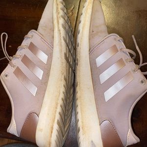 Adidas purple cloudfoam shoes